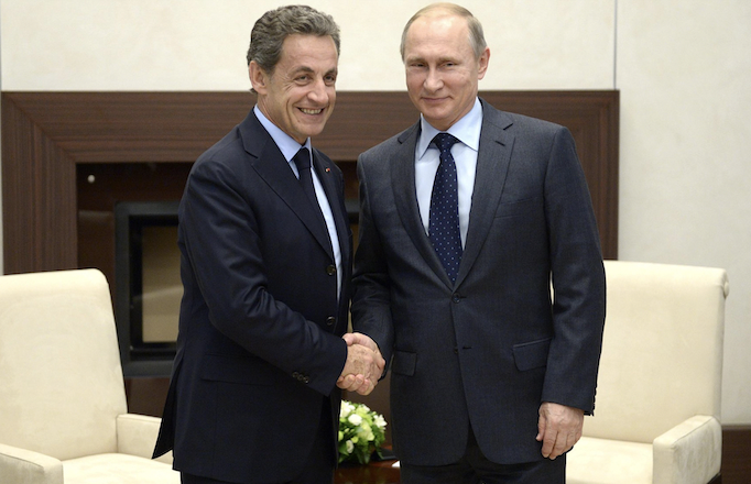 Nicolas Sarkozy et Vladimir Poutine