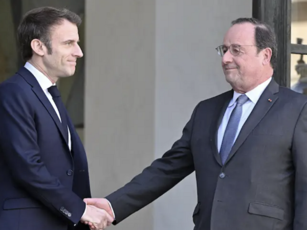 Emmanuel Macron et François Hollande