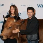 Melissa Theuriau et Jamel Debbouze lors de la premiere du film La vache au cinema Pathe Wepler a Paris, France, le 14 fevrier 2016. Photo de Audrey Poree/ ABACAPRESS.COM