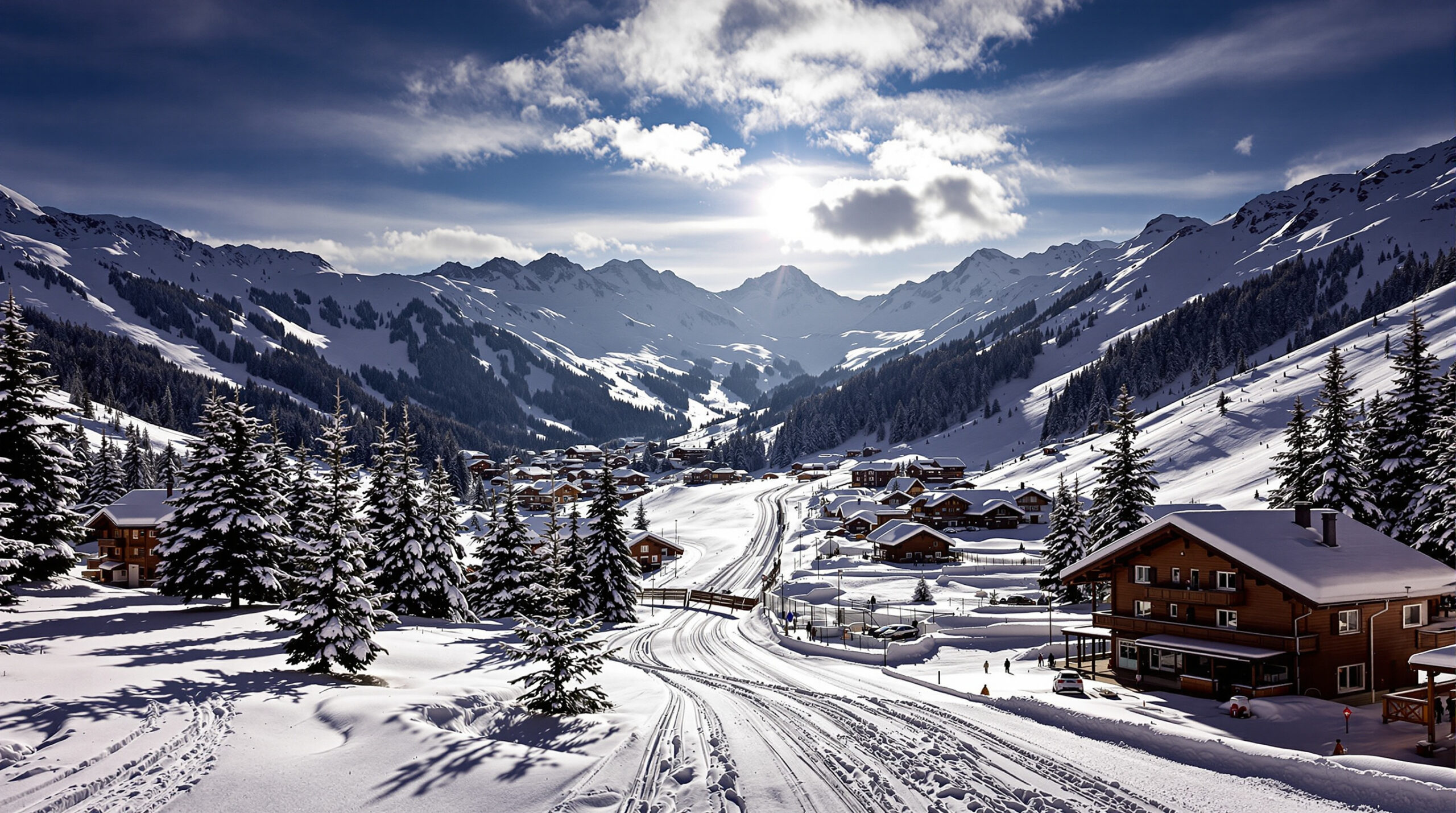 Montagne Lumineuse Hiver